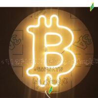 تابلو نئون فلکسی طرح بیت کوین2 BitCoin  کد 580 تابلو سازی رضا