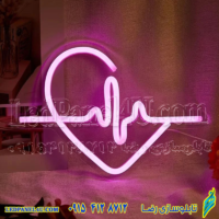 تابلو نئون فلکسی طرح قلب ضربان دار کد 386-تابلو سازی رضا (پس کرایه)