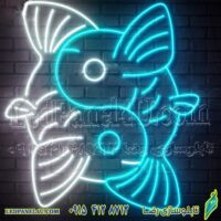 تابلو نئون فلکسی طرح ماهی - کد NEON354  (e-79)-تابلو سازی رضا (پس کرایه)