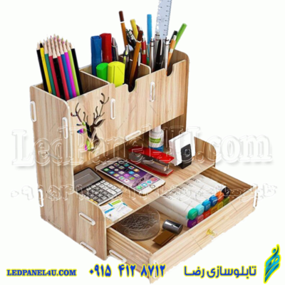 جامدادی استند رومیزی مدل چوبی طرح گوزن کد 406 -تابلو سازی رضا (پس کرایه)