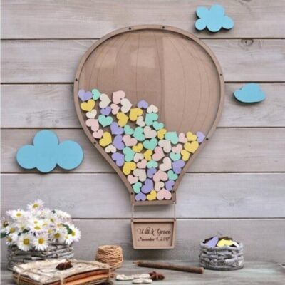 تابلو یاد بود قلکی یادبود تولد طرح بالن (تابلو بالن) کد 601 تابلو سازی رضا(پس کرایه)