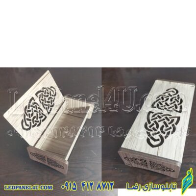 جعبه جواهرات یا لوازم ارایشی یا جا مدادی یا جا قاشقی -  کد380-تابلو سازی رضا (پس کرایه)