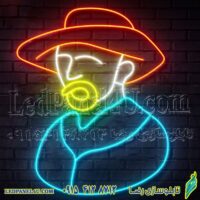 تابلو نئون فلکسی طرح ون گوگ معروف - کد NEON367 - (e-92)-تابلو سازی رضا (پس کرایه)