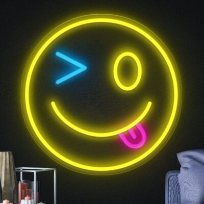 تابلو نئون فلکسی طرح ایموجی - کد NEON154 -تابلو سازی رضا(پس کرایه)
