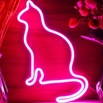 تابلو نئون فلکسی طرح گربه- کد NEON114-تابلو سازی رضا(پس کرایه)