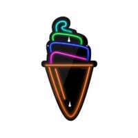 تابلو نئون فلکسی بستنی - کد NEON140 -تابلو سازی رضا(پس کرایه)