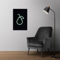 تابلو نئون فلکسی طرح گلابی - کد NEON2174 -تابلو سازی رضا(پس کرایه)