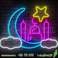 تابلو نئون فلکسی طرح مسجد - کد NEON361  (e-86)-تابلو سازی رضا (پس کرایه)