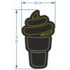 تابلو ال ای دی مدل عکس بستنی  30  سانتی کد ta 139  -تابلو سازی رضا(پس کرایه) - Image 2