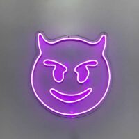 تابلو نئون فلکسی طرح شیطان  - کد NEON145 -تابلو سازی رضا(پس کرایه)