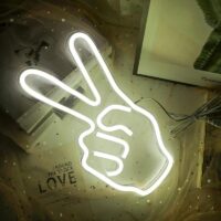 تابلو نئون فلکسی طرح دست پیروزی- کد NEON127-تابلو سازی رضا(پس کرایه)