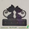 جا کلیدی دیواری چوبی فانتزی شیک طرح گربه  کد 371 -تابلو سازی رضا (پس کرایه) - Image 2